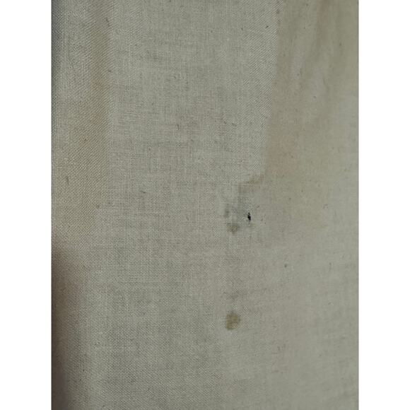 Antique Mid-Century Handmade Floral Hooked Wool Work on Burlap Tote Bag - Picture 14 of 15